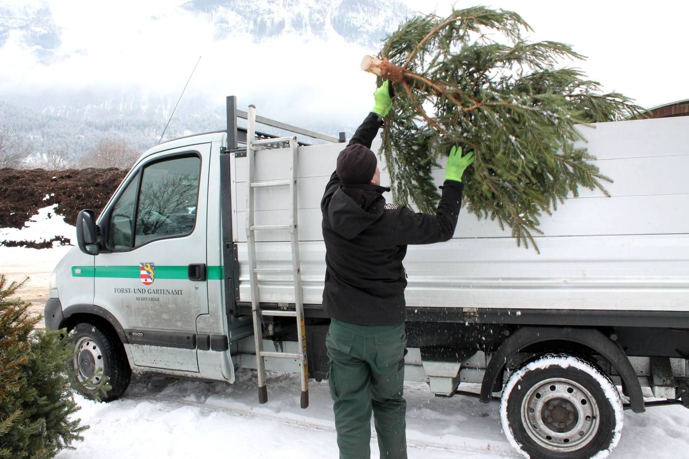 In Lienz werden nach dem 6. Jänner kostenlos die ausrangierten Christbäume gesammelt.