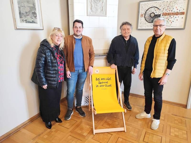 Am Bild zu sehen sind von links Patrizia Artico, Luca Cagliari, Antonio Devetag und Paul Meraner. Foto: Privat